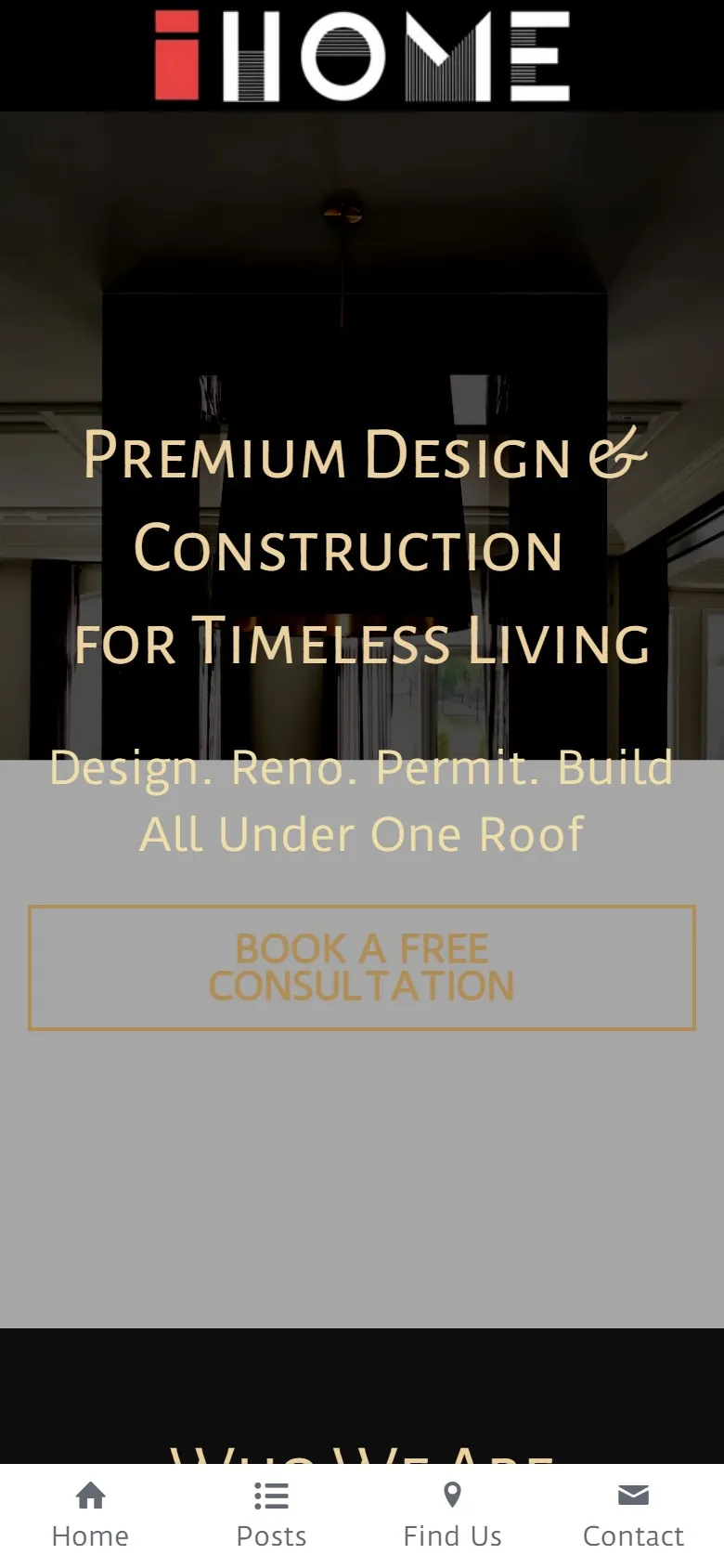 Old site on a phone, 3 seconds after opening